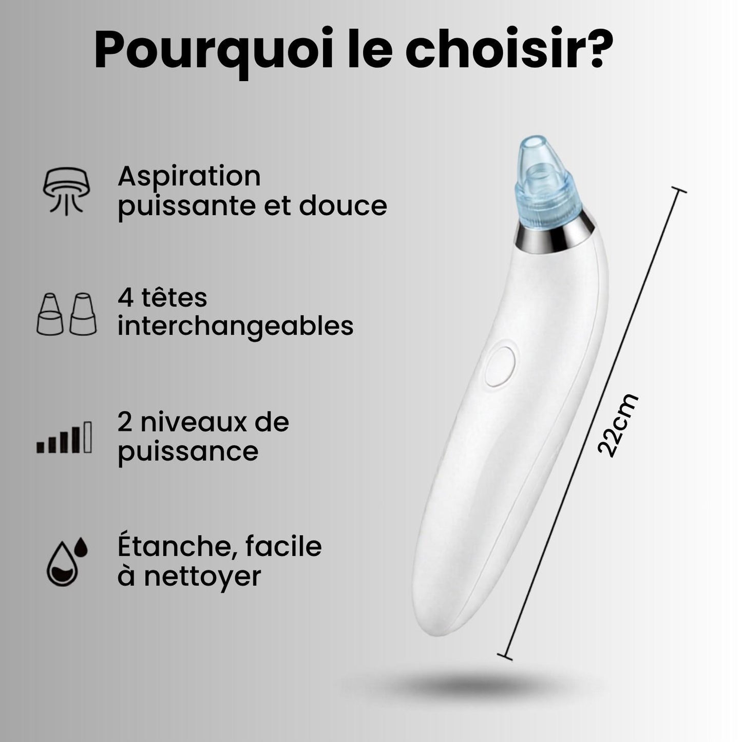 Aspirateur de points noirs- Dermasuction
